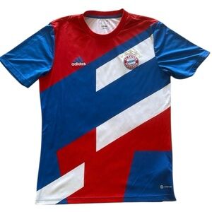 Adidas FC Bayern Munchen Pre Match 22/23 Soccer Kit Jersey Men's Slim Medium